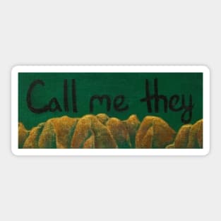 Call me they (Earth) Sticker